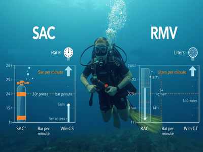 SAC در غواصی چیست؟ تفاوت SAC و RMV + فرمول محاسبه